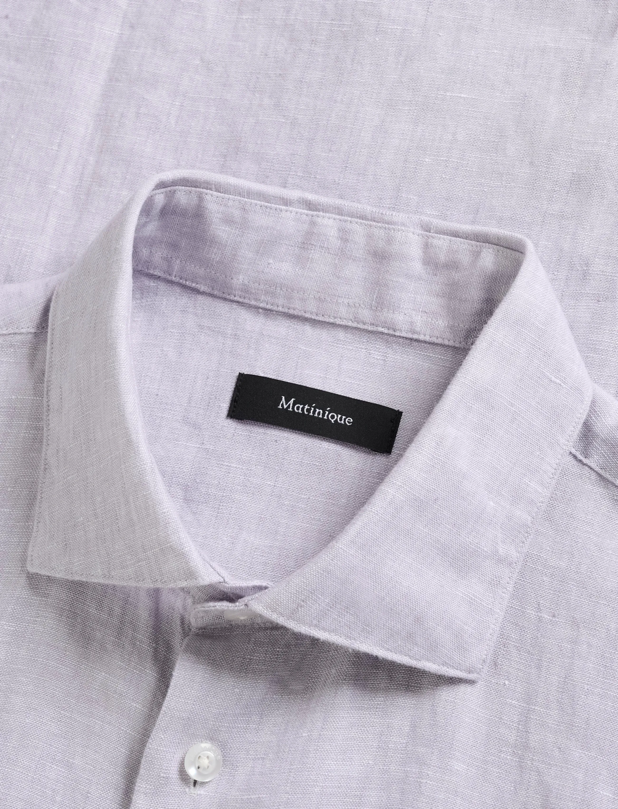 Matinique - MAmarc short - hørskjorter - lavender aura - 5