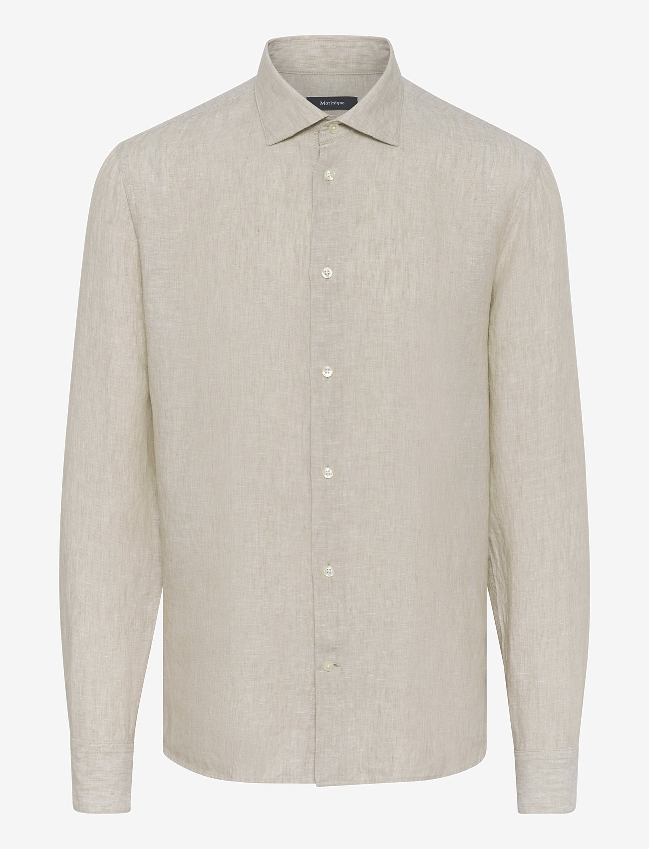 Matinique - MAmarc short - hørskjorter - plaza taupe - 1