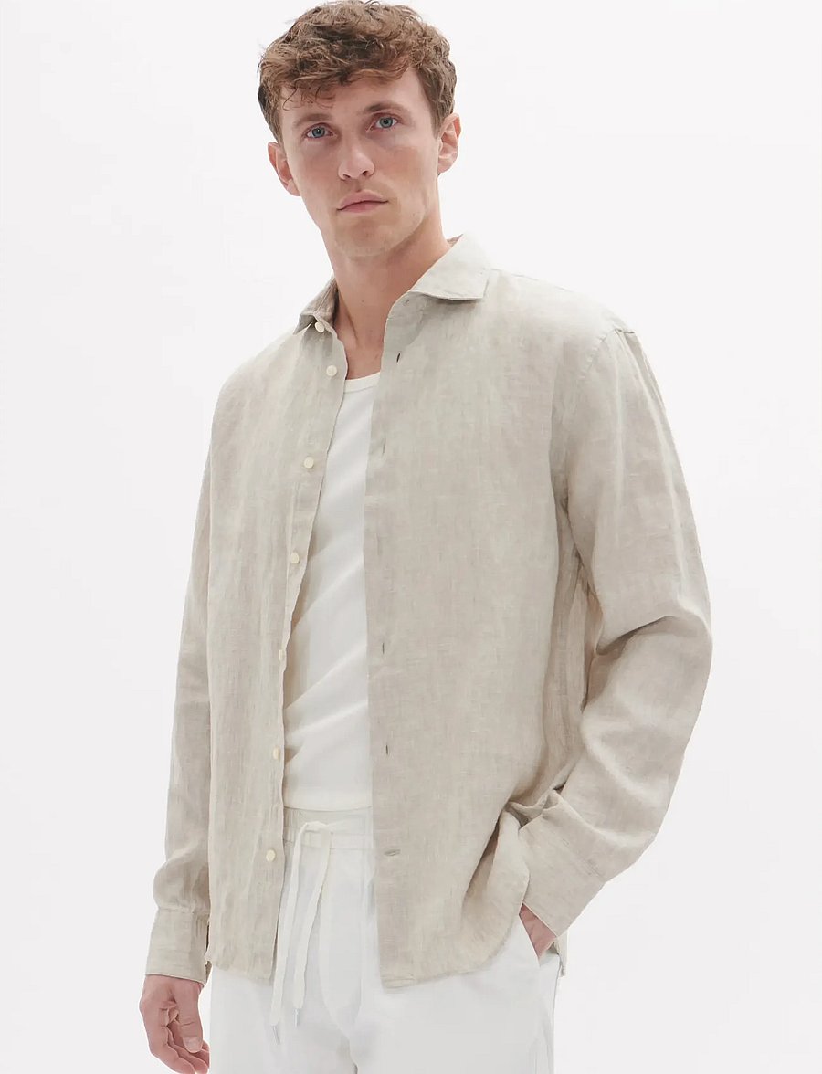Matinique - MAmarc short - linased särgid - plaza taupe - 0