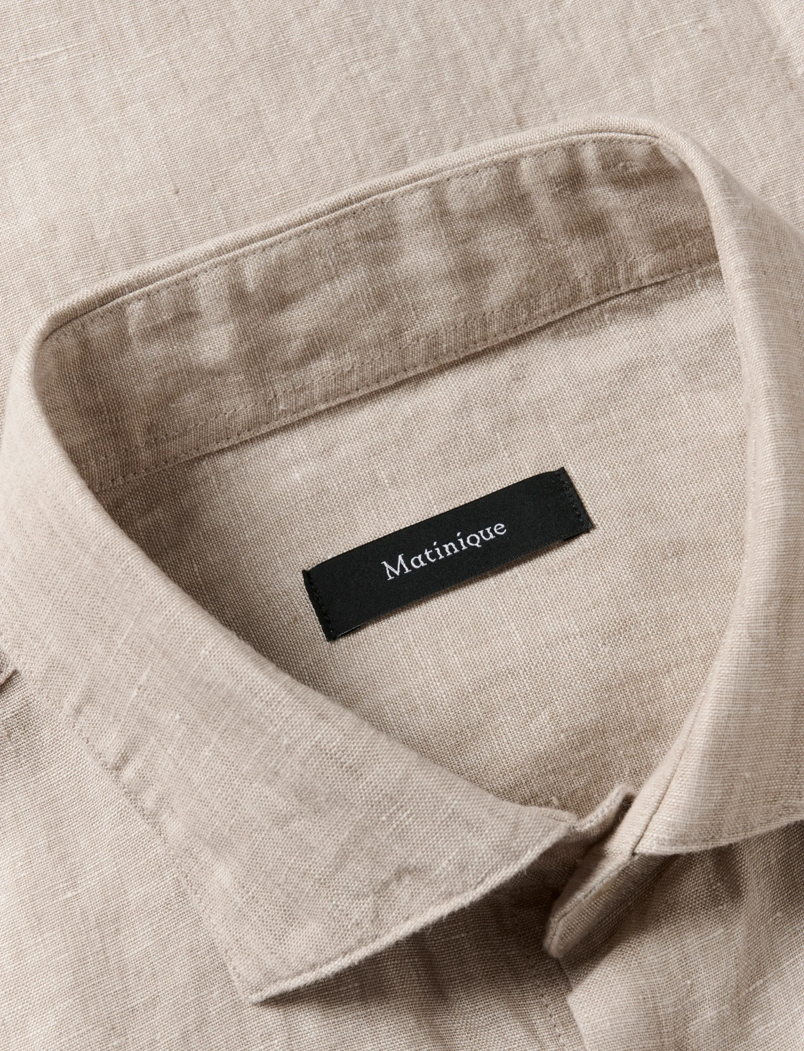 Matinique - MAmarc short - hørskjorter - plaza taupe - 5