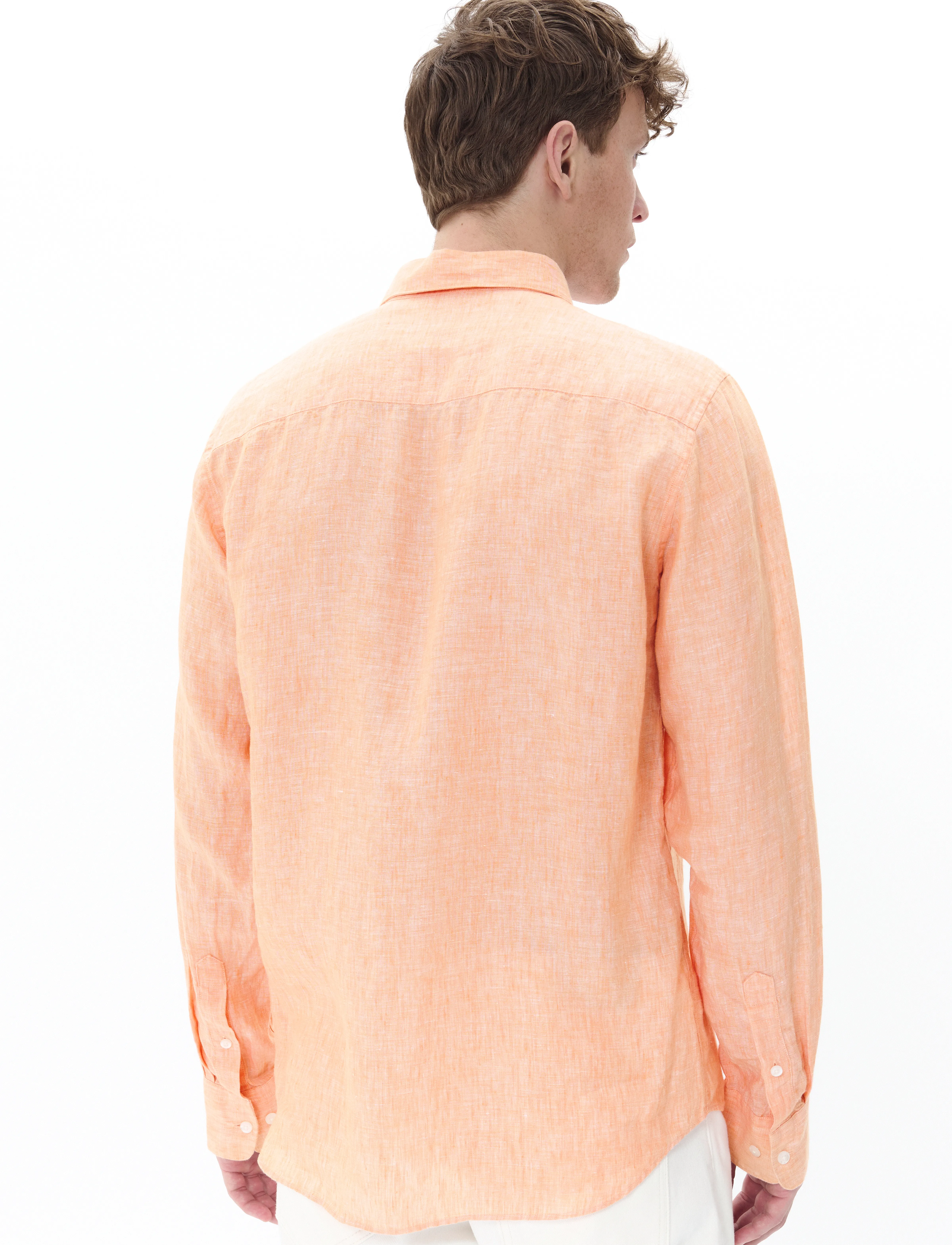 Matinique - MAmarc short - hørskjorter - shell coral - 3