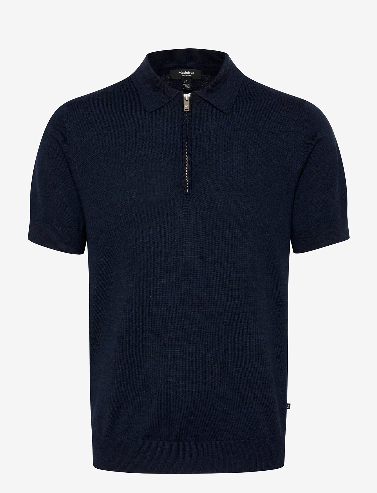 Matinique - MAPolo Knit - knitted polos - dark navy melange - 1