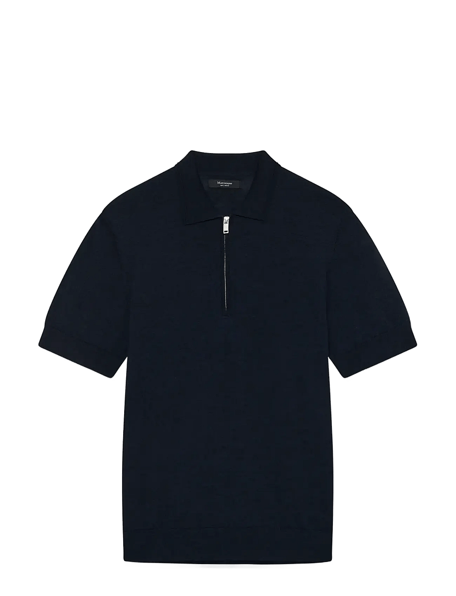 Matinique - MAPolo Knit - knitted polos - dark navy melange - 1