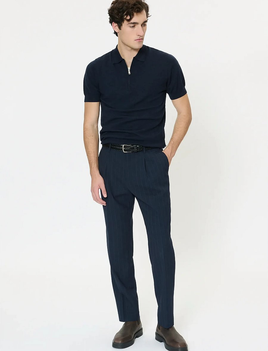 Matinique - MAPolo Knit - knitted polos - dark navy melange - 3