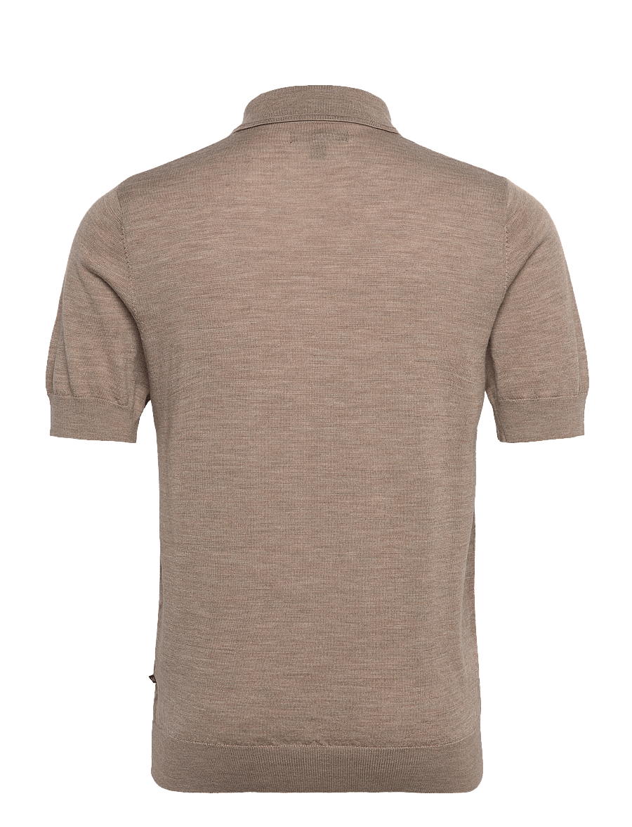 Matinique - MAPolo Knit - langärmlige strick-polohemden - khaki melange - 2