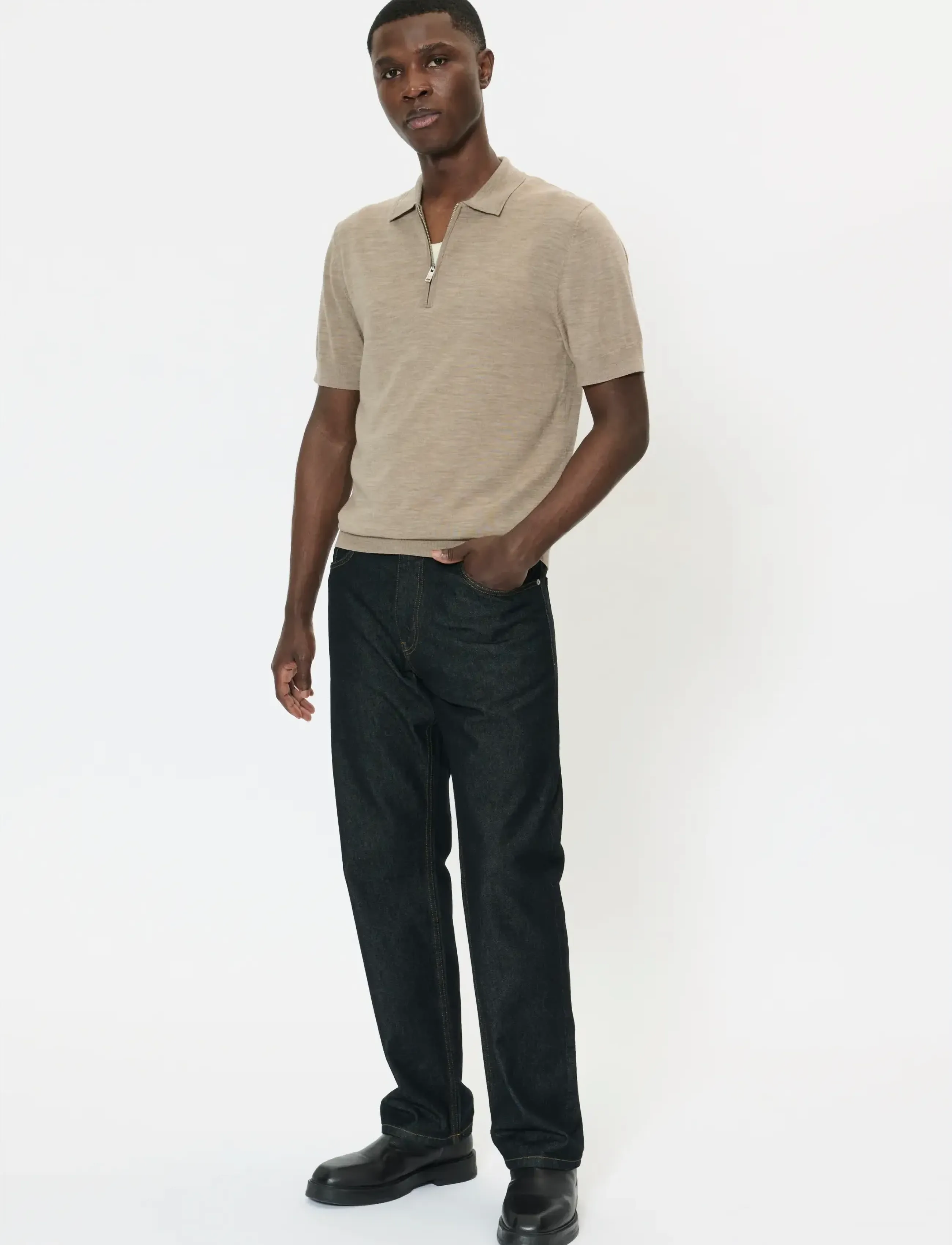 Matinique - MAPolo Knit - herren - khaki melange - 3