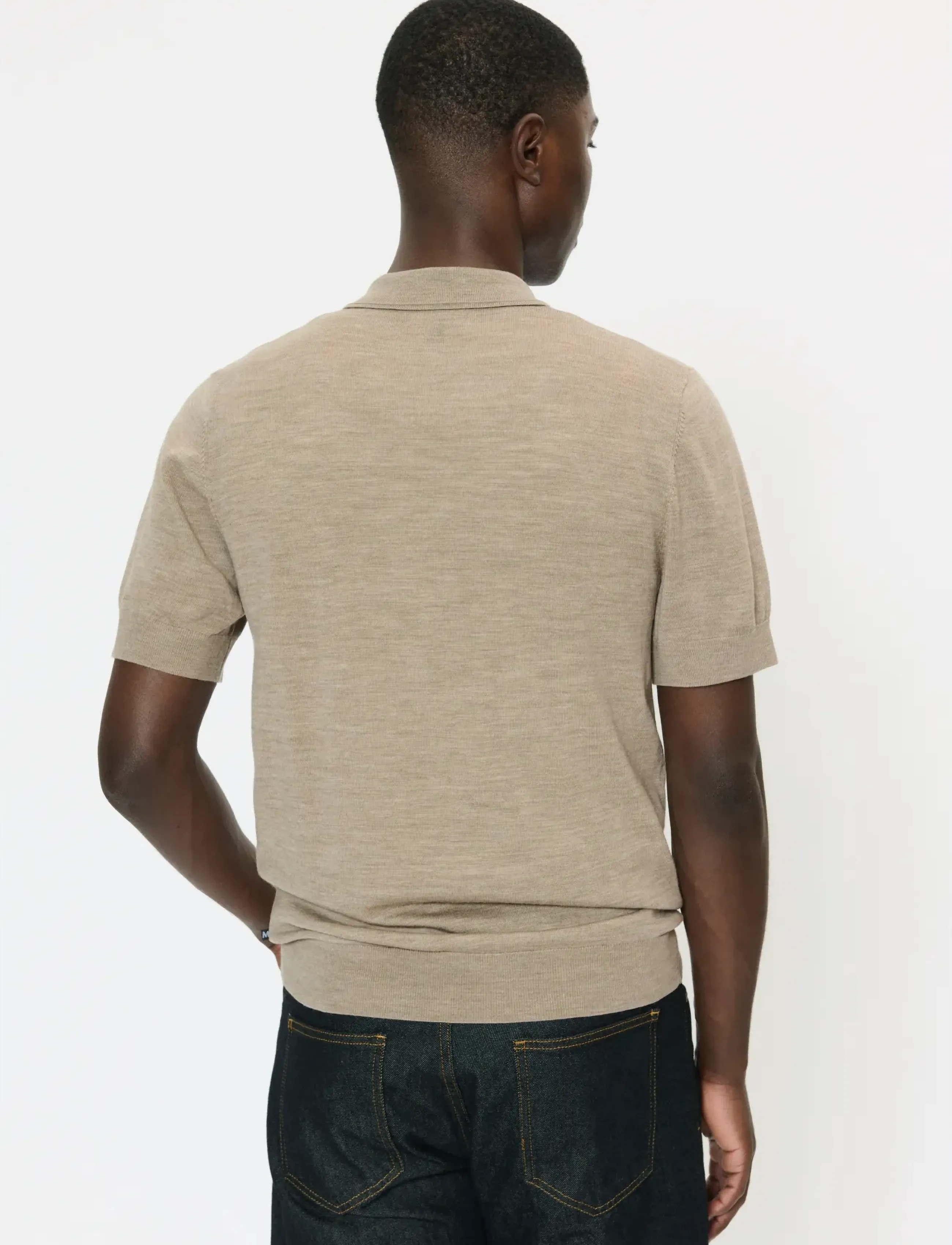 Matinique - MAPolo Knit - herren - khaki melange - 4