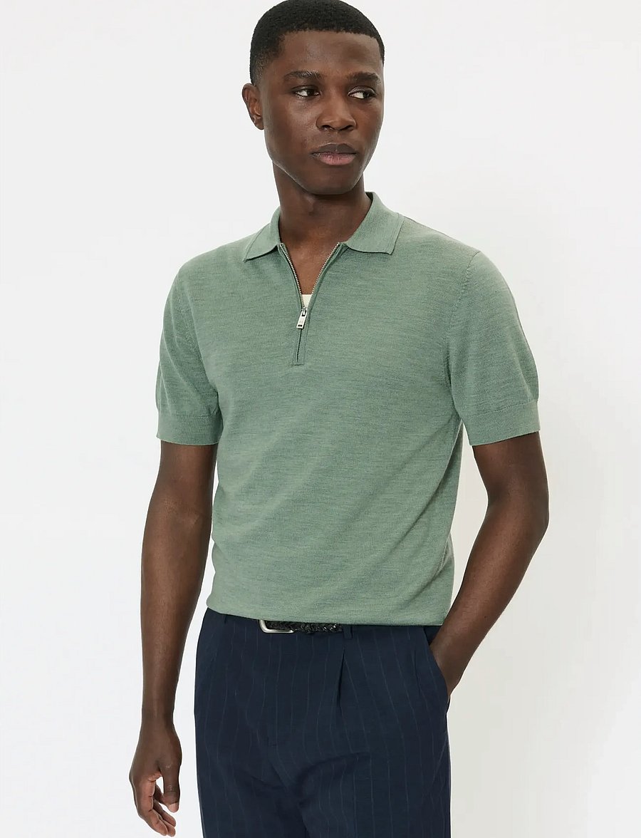 Matinique - MAPolo Knit - knitted polos - sea spray melange - 0