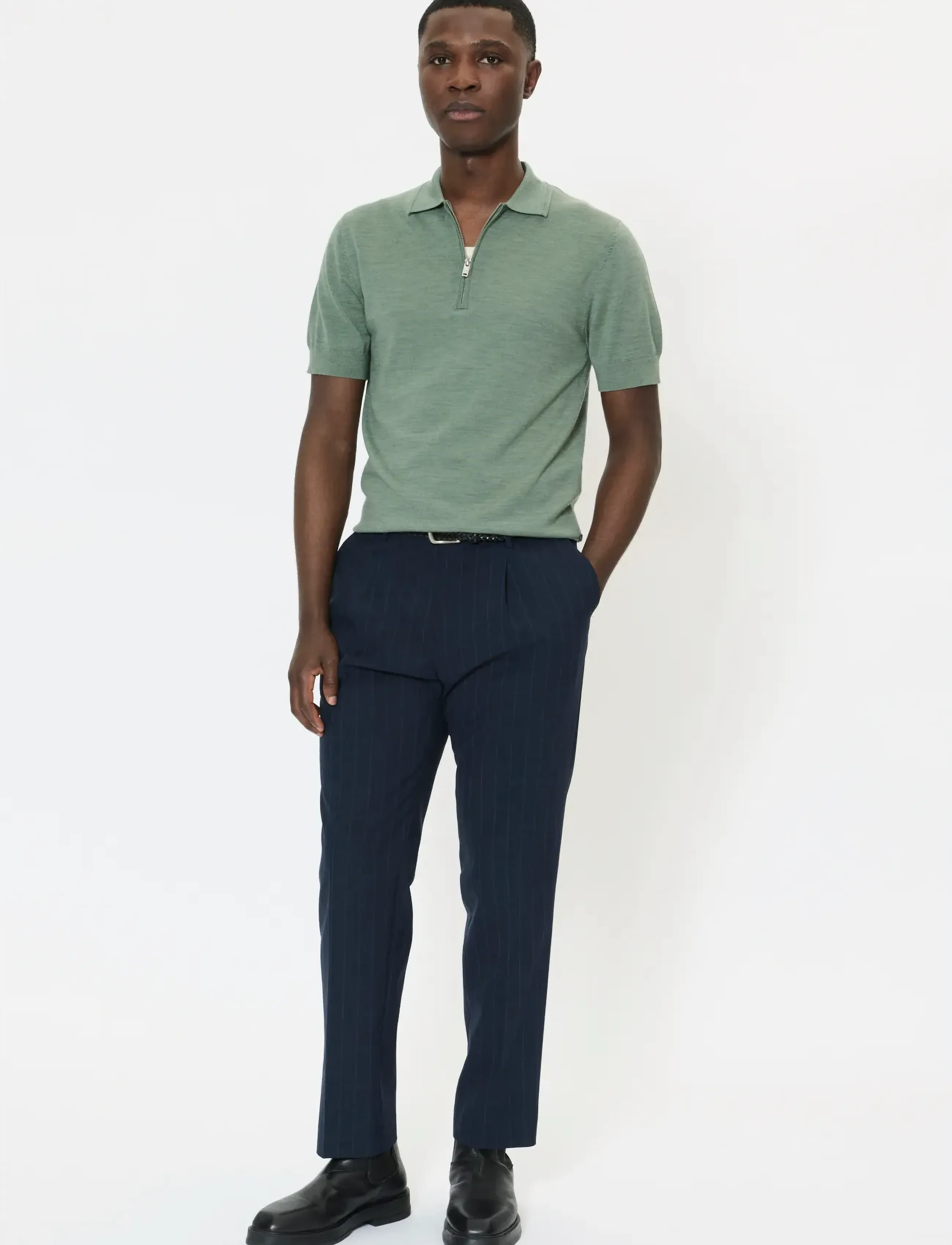 Matinique - MAPolo Knit - herren - sea spray melange - 2