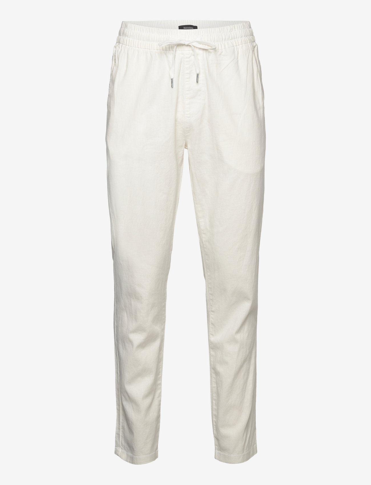 Matinique - MAbarton Pant - linased püksid - broken white - 1