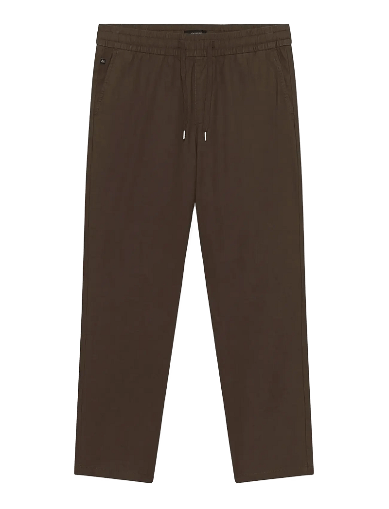 Matinique - MAbarton Pant - leinenhosen - chocolate brown - 0