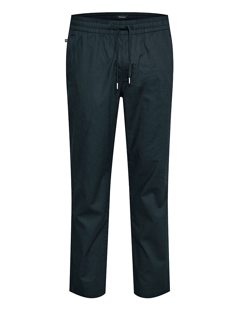 Matinique - MAbarton Pant - leinenhosen - dark navy - 1