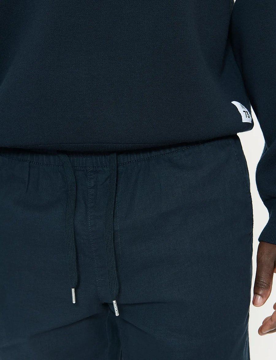 Matinique - MAbarton Pant - linnebyxor - dark navy - 5