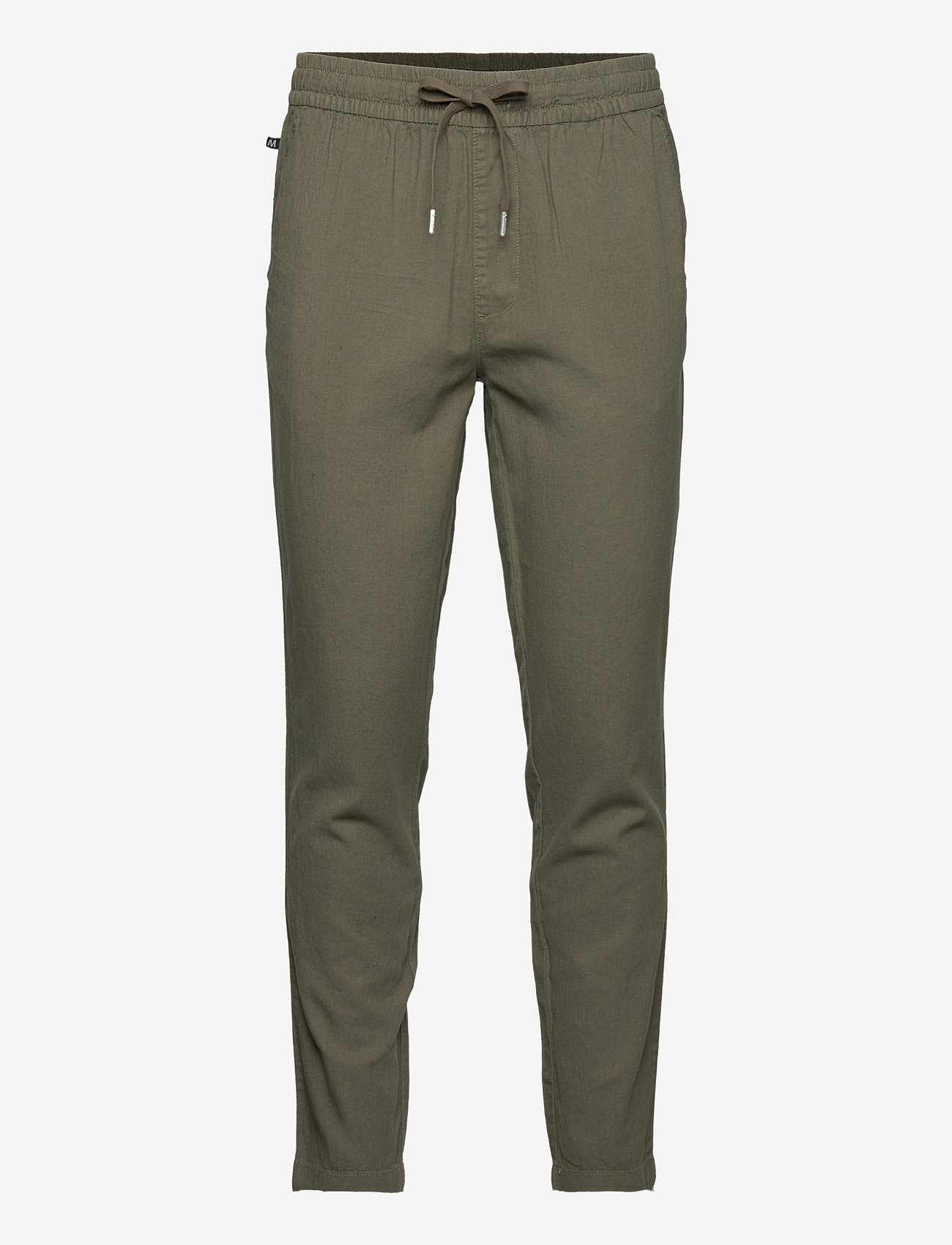 Matinique - MAbarton Pant - hørbukser - olive night - 0