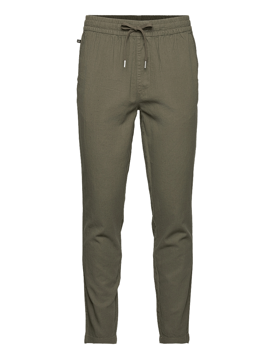 Matinique - MAbarton Pant - hørbukser - olive night - 0