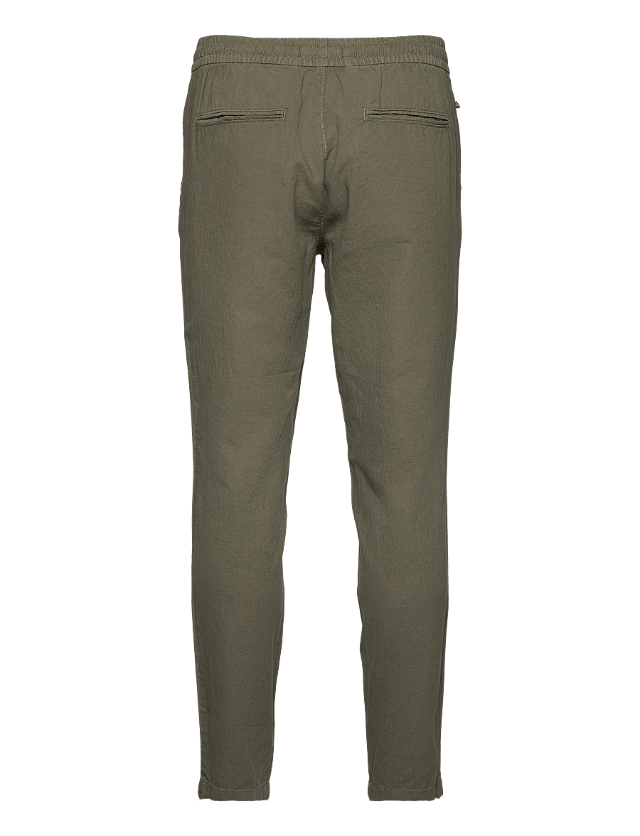 Matinique - MAbarton Pant - hørbukser - olive night - 1