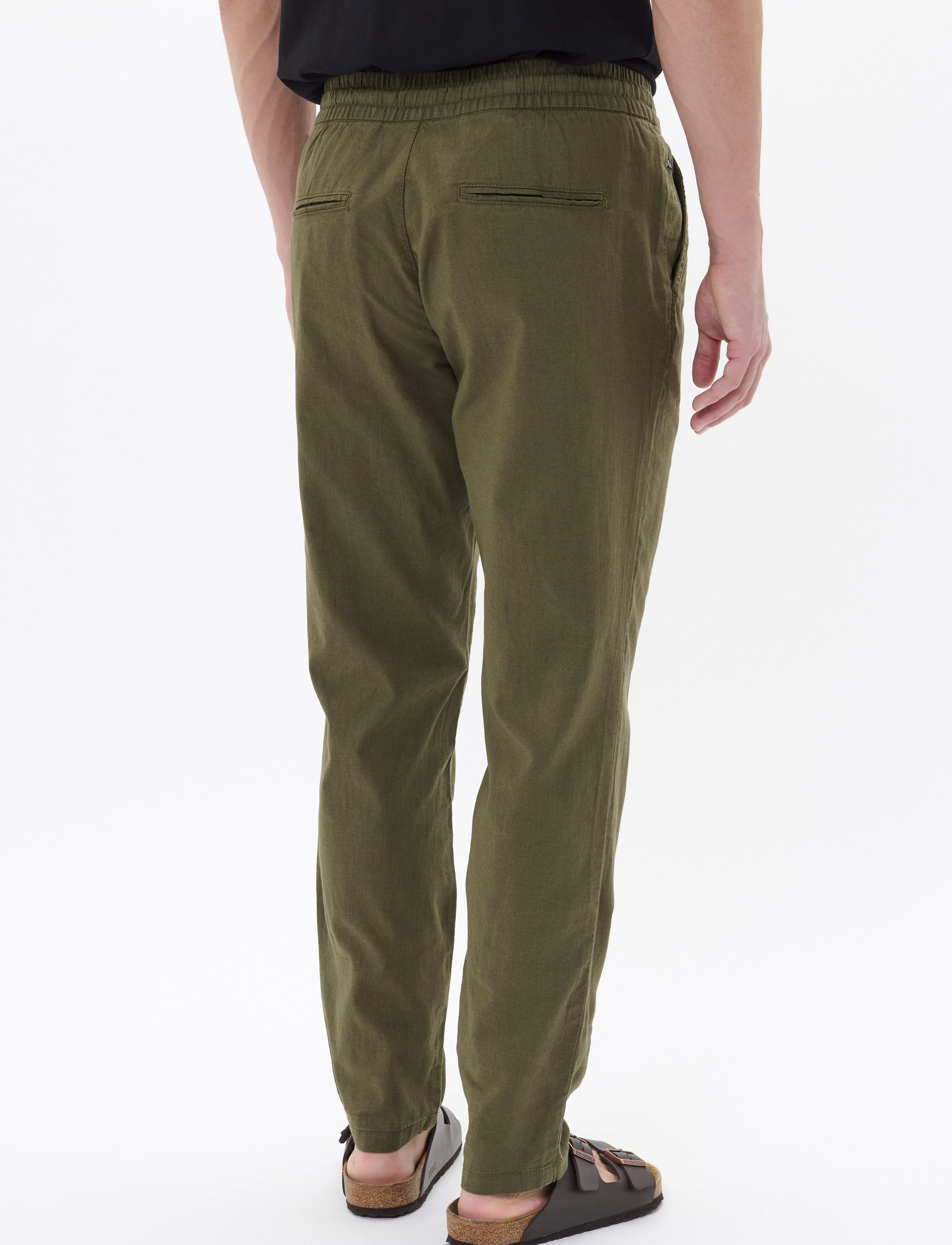 Matinique - MAbarton Pant - hørbukser - olive night - 4