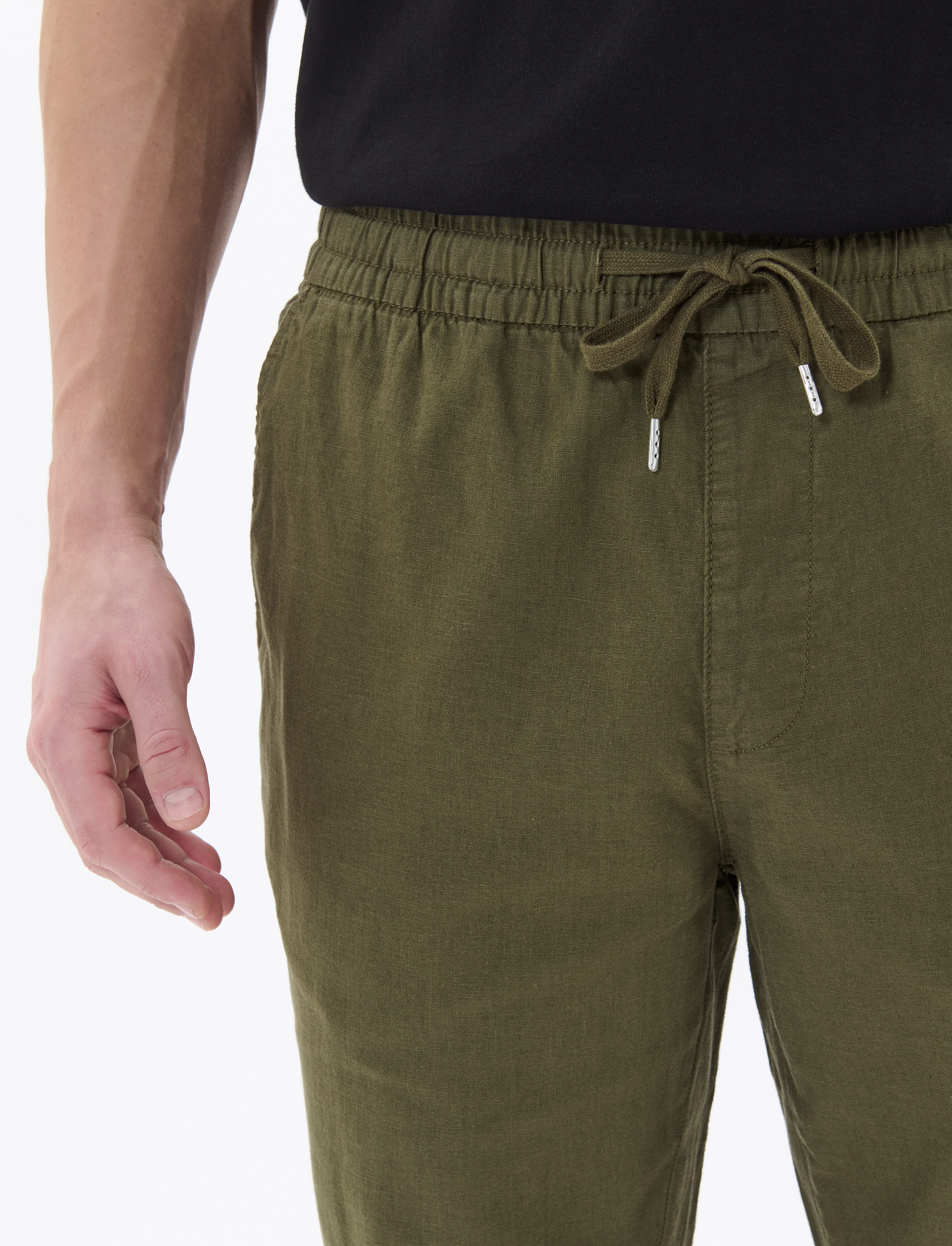 Matinique - MAbarton Pant - hørbukser - olive night - 5