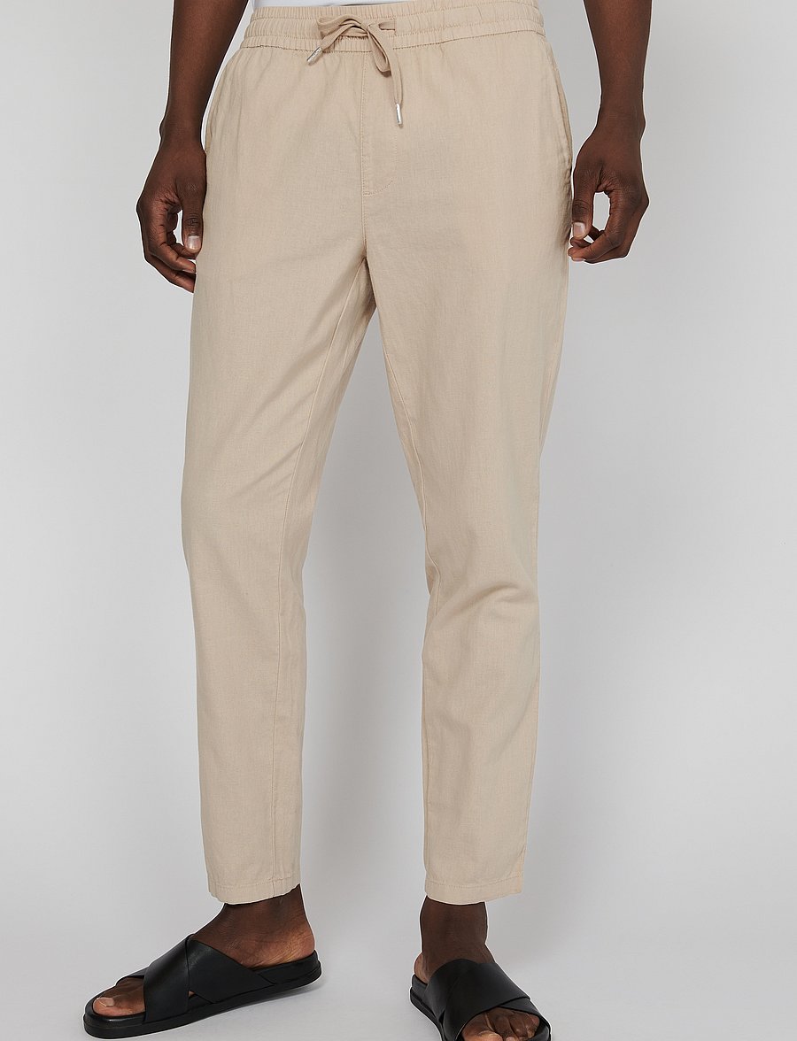 Matinique - MAbarton Pant - hørbukser - simply taupe - 0