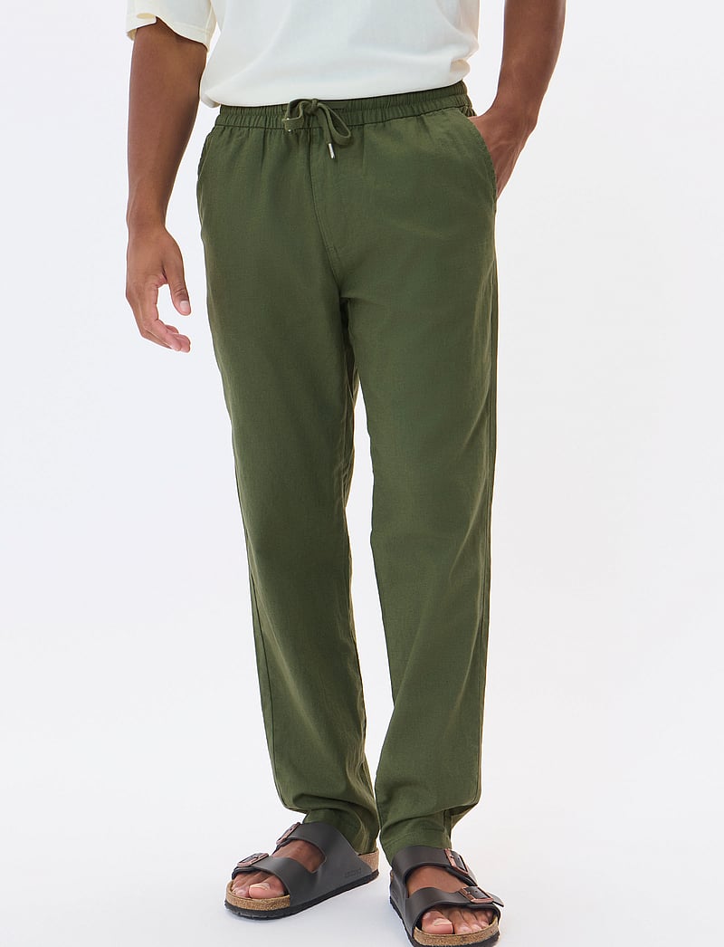 Matinique - MAbarton Pant - hørbukser - thyme - 0