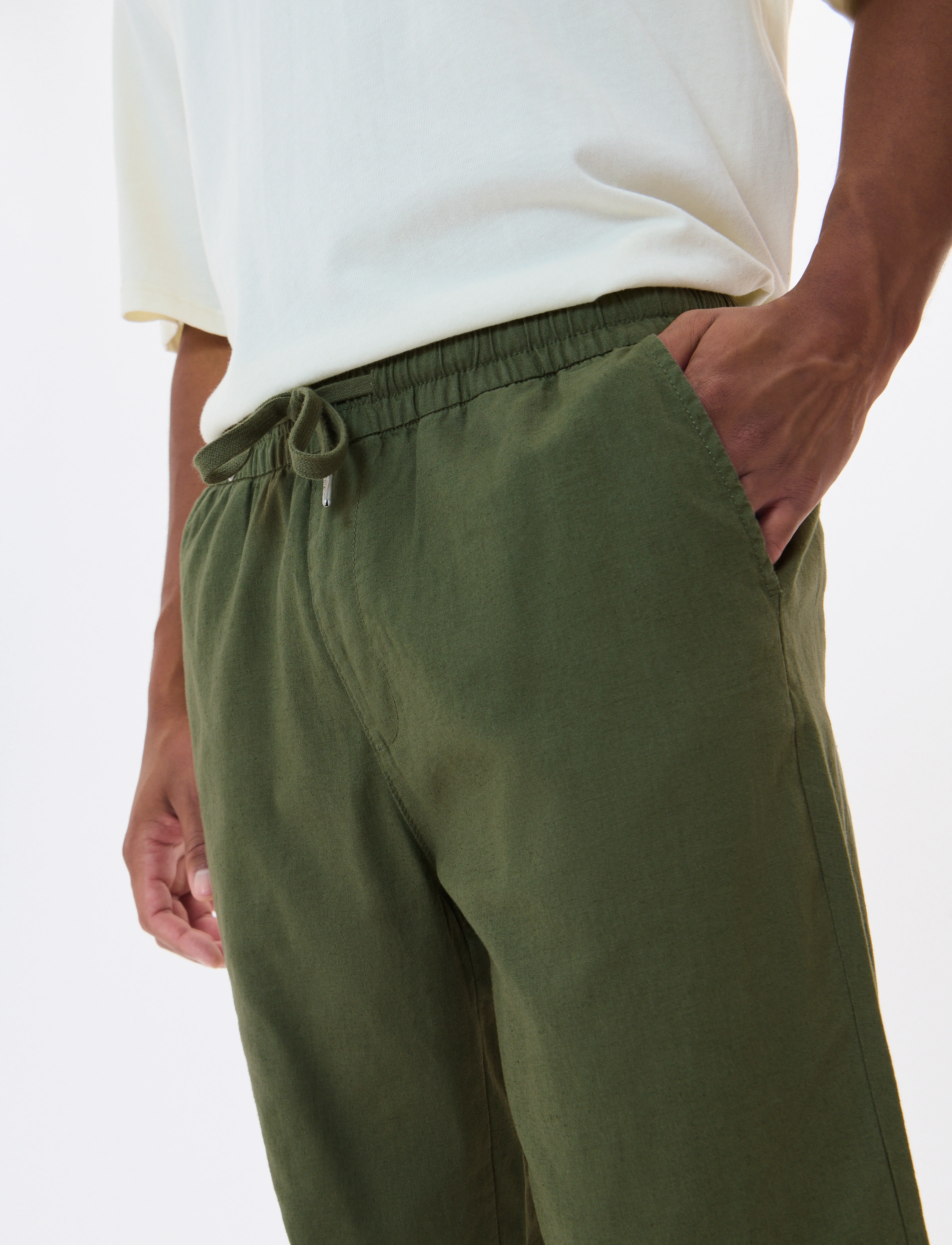 Matinique - MAbarton Pant - hørbukser - thyme - 3
