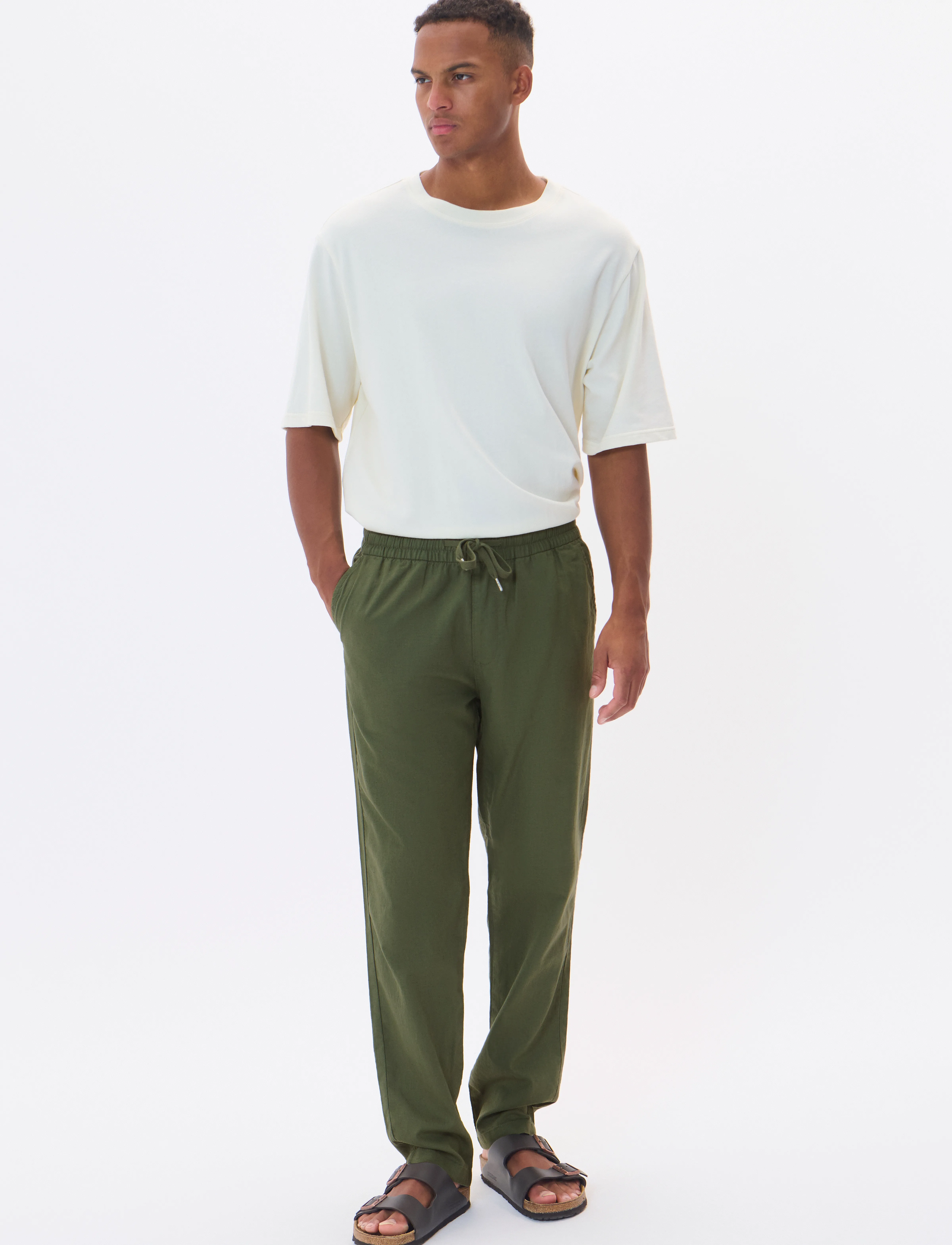 Matinique - MAbarton Pant - leinenhosen - thyme - 4