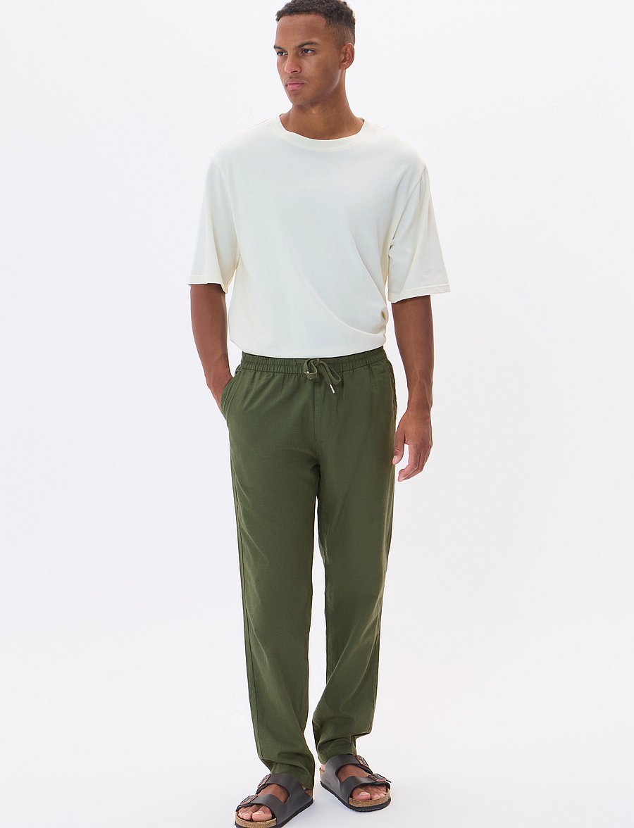 Matinique - MAbarton Pant - leinenhosen - thyme - 4
