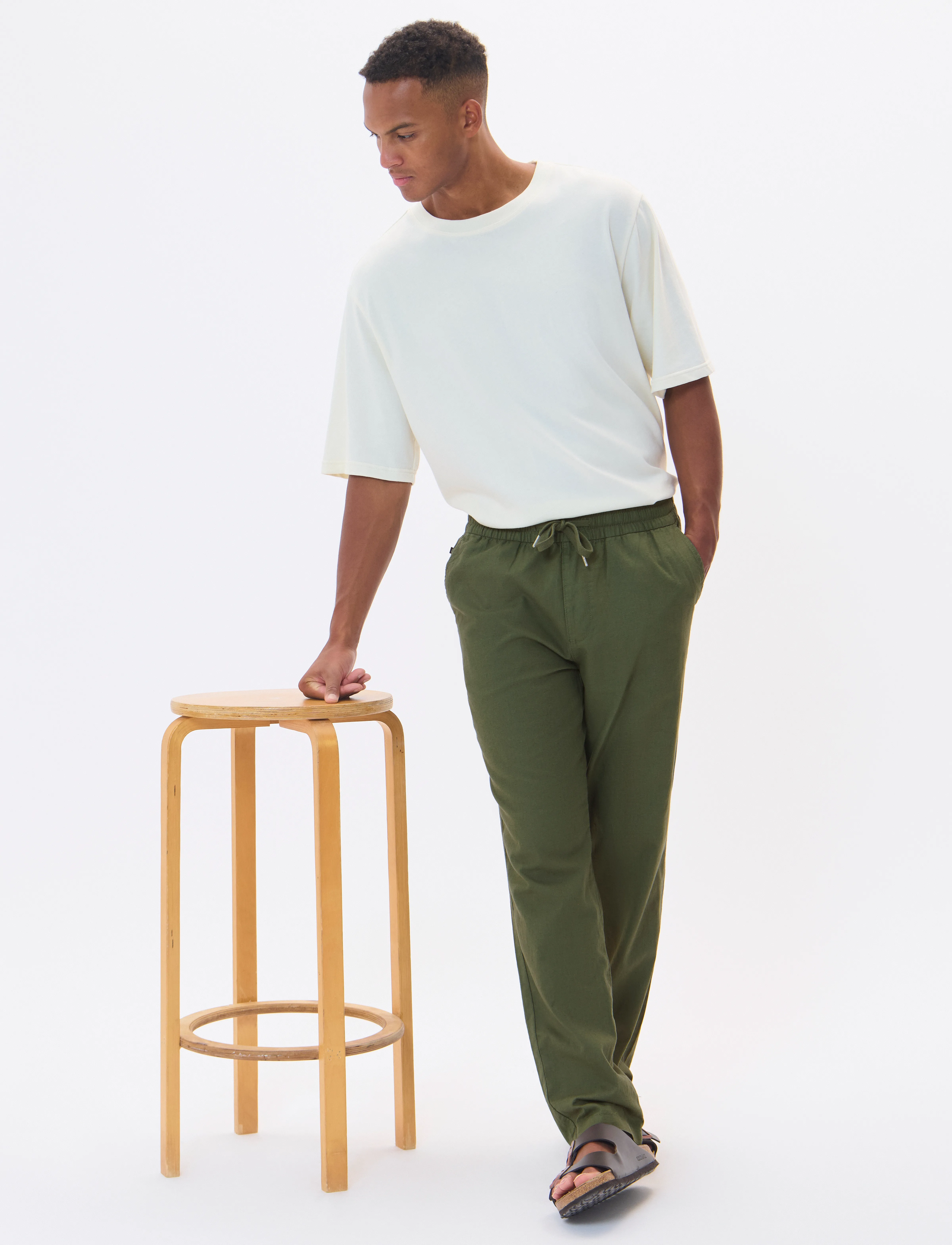 Matinique - MAbarton Pant - leinenhosen - thyme - 5