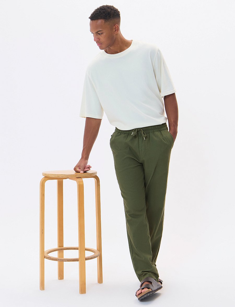 Matinique - MAbarton Pant - leinenhosen - thyme - 5