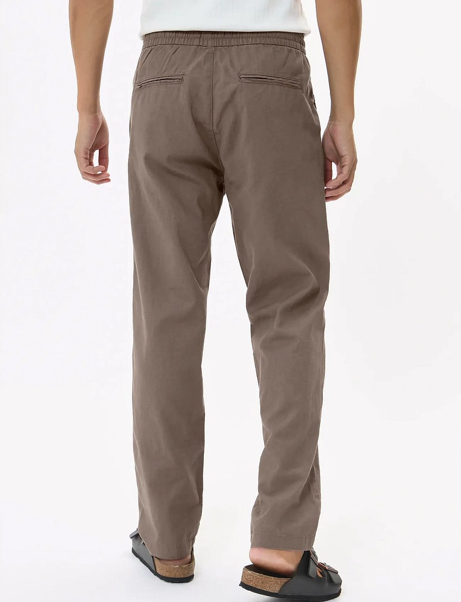 Matinique - MAbarton Pant - leinenhosen - walnut - 3