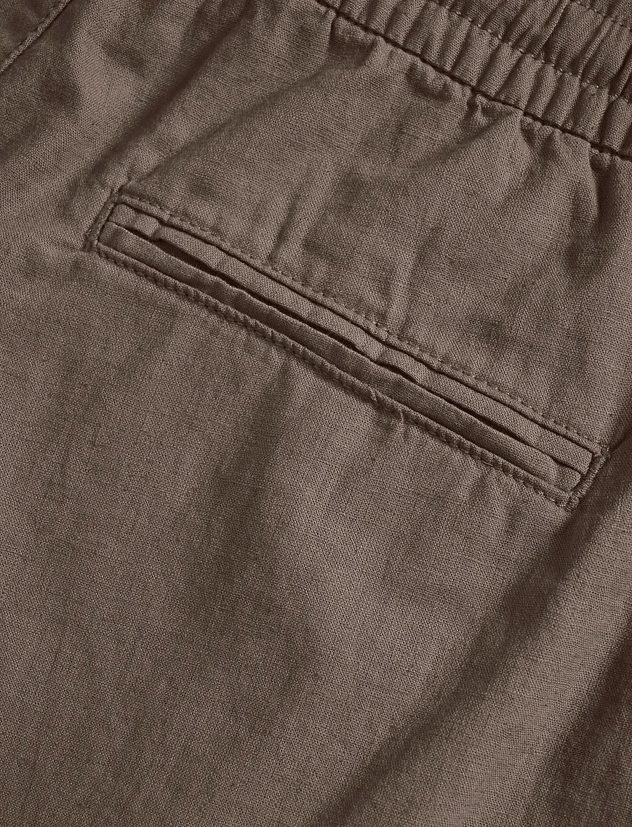 Matinique - MAbarton Pant - leinenhosen - walnut - 4