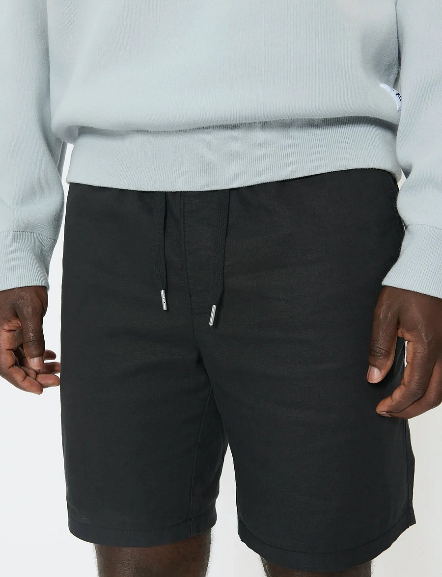 Matinique - MAbarton Short - linased lühikesed püksid - black - 5