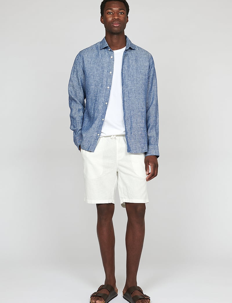 Matinique - MAbarton Short - hørshorts - broken white - 3