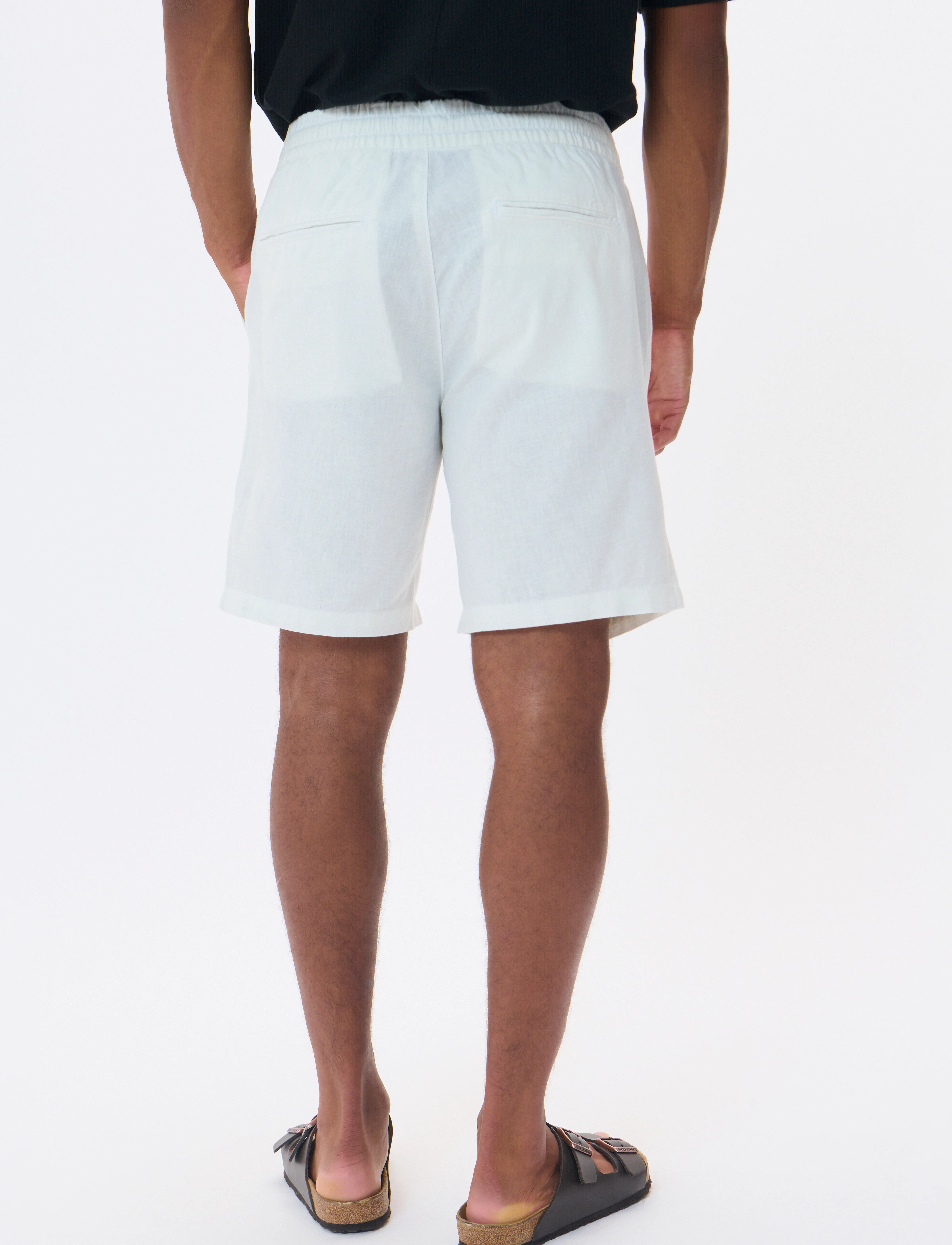 Matinique - MAbarton Short - linen shorts - broken white - 4