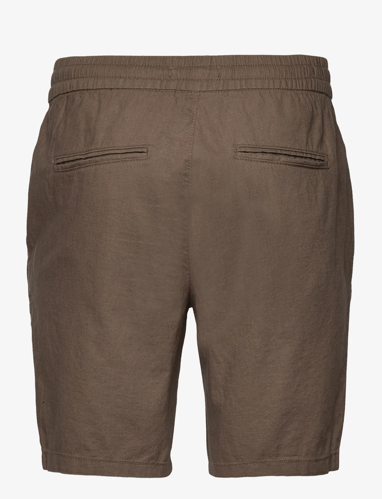Matinique - MAbarton Short - linen shorts - brown soil - 1