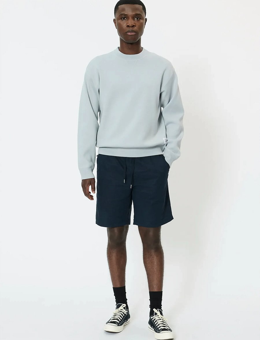 Matinique - MAbarton Short - linased lühikesed püksid - dark navy - 3