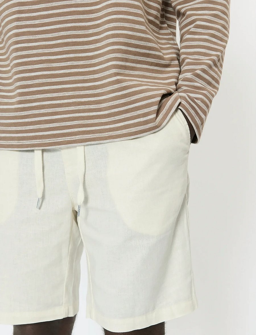 Matinique - MAbarton Short - leinen-shorts - eggnog - 4