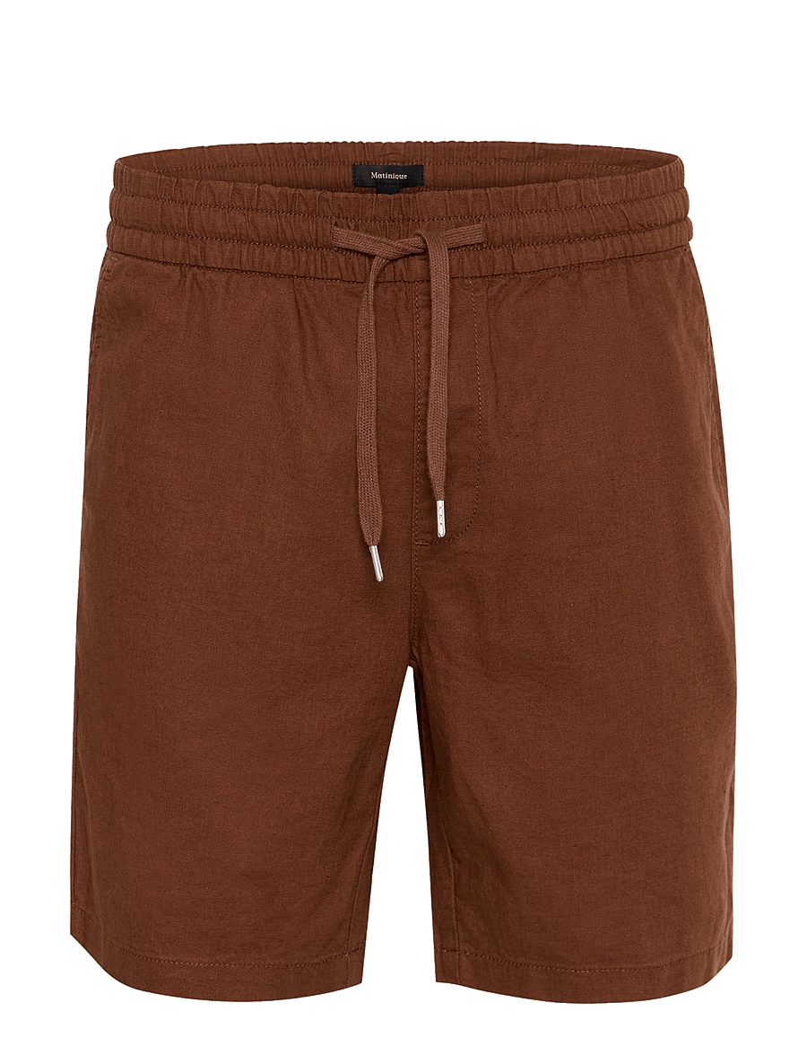 Matinique - MAbarton Short - leinen-shorts - nut - 1