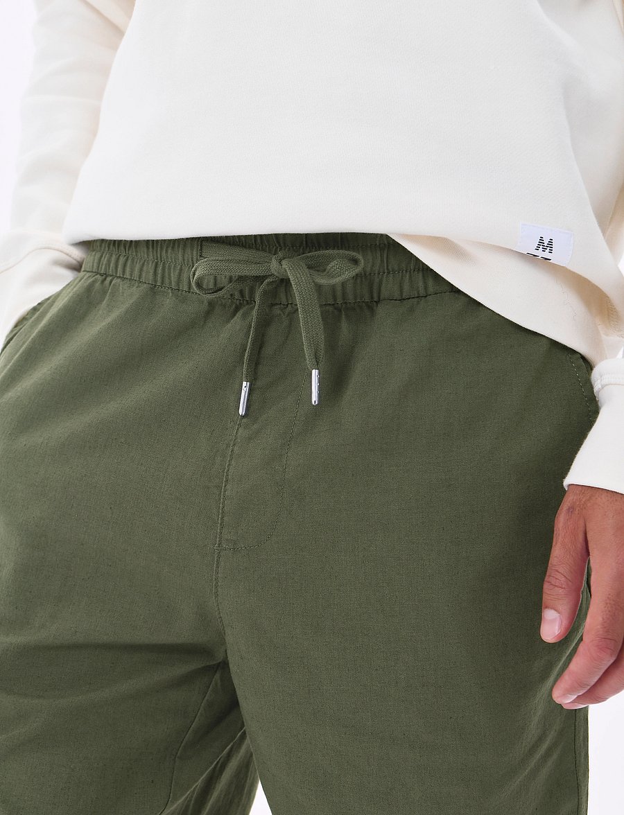 Matinique - MAbarton Short - hørshorts - thyme - 3