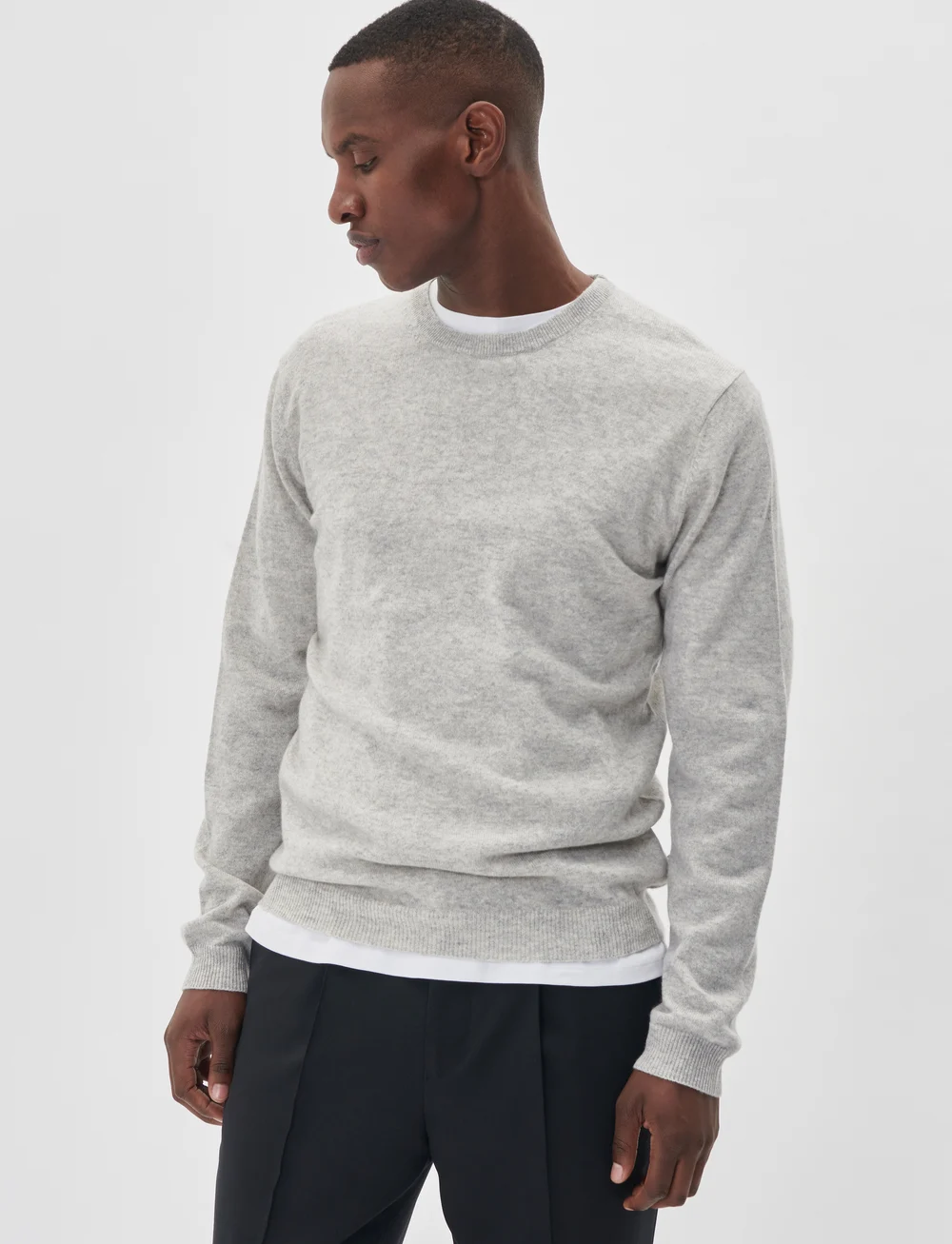 Matinique - MAmordy - rundhals - light grey melange - 0