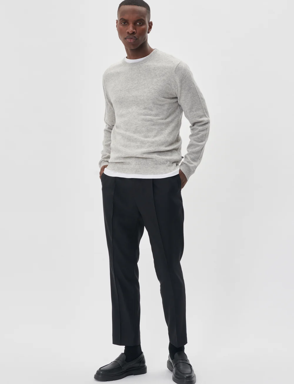 Matinique - MAmordy - rundhals - light grey melange - 3