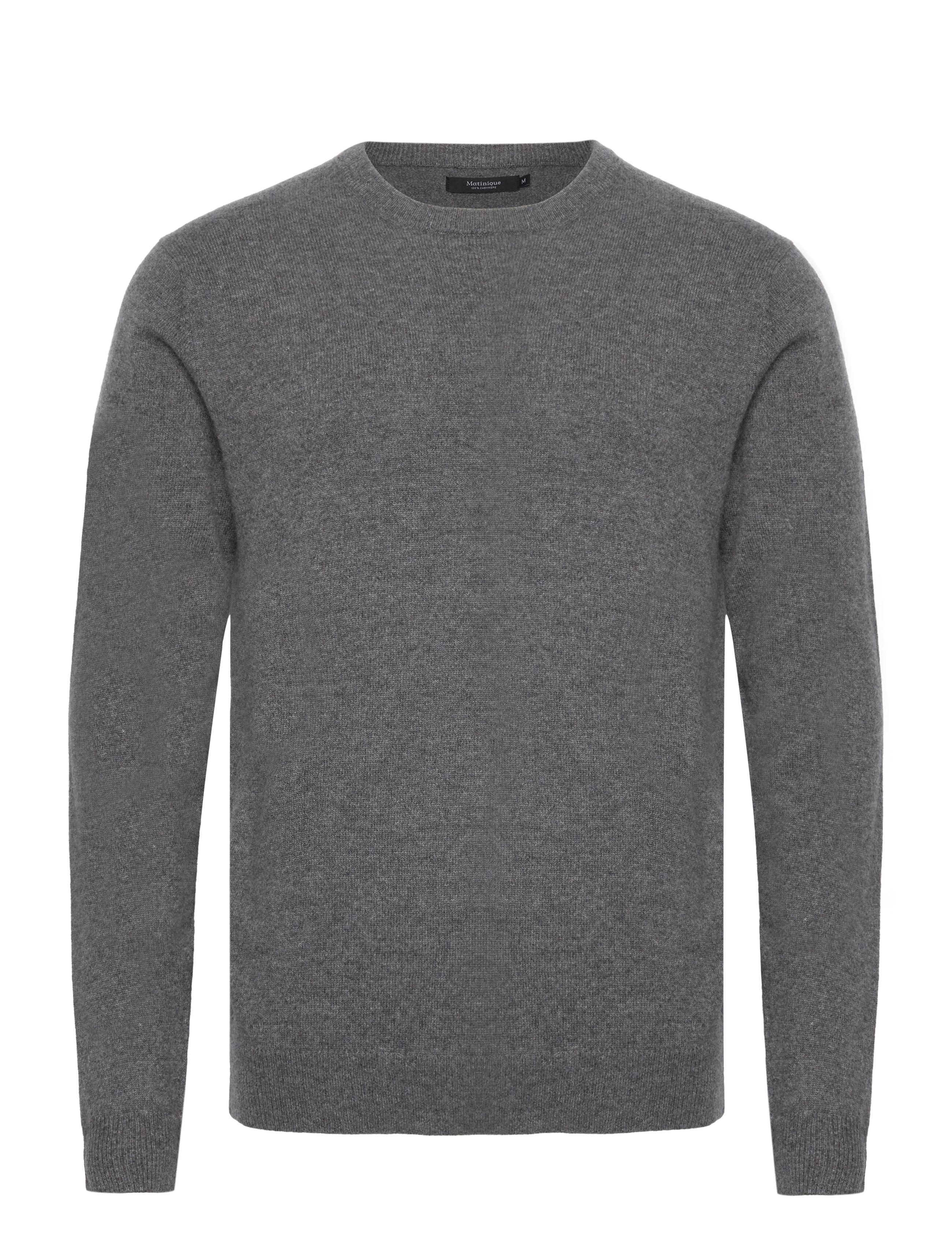 Matinique - MAmordy - Ümmarguse kaelusega kudumid - medium grey melange - 1