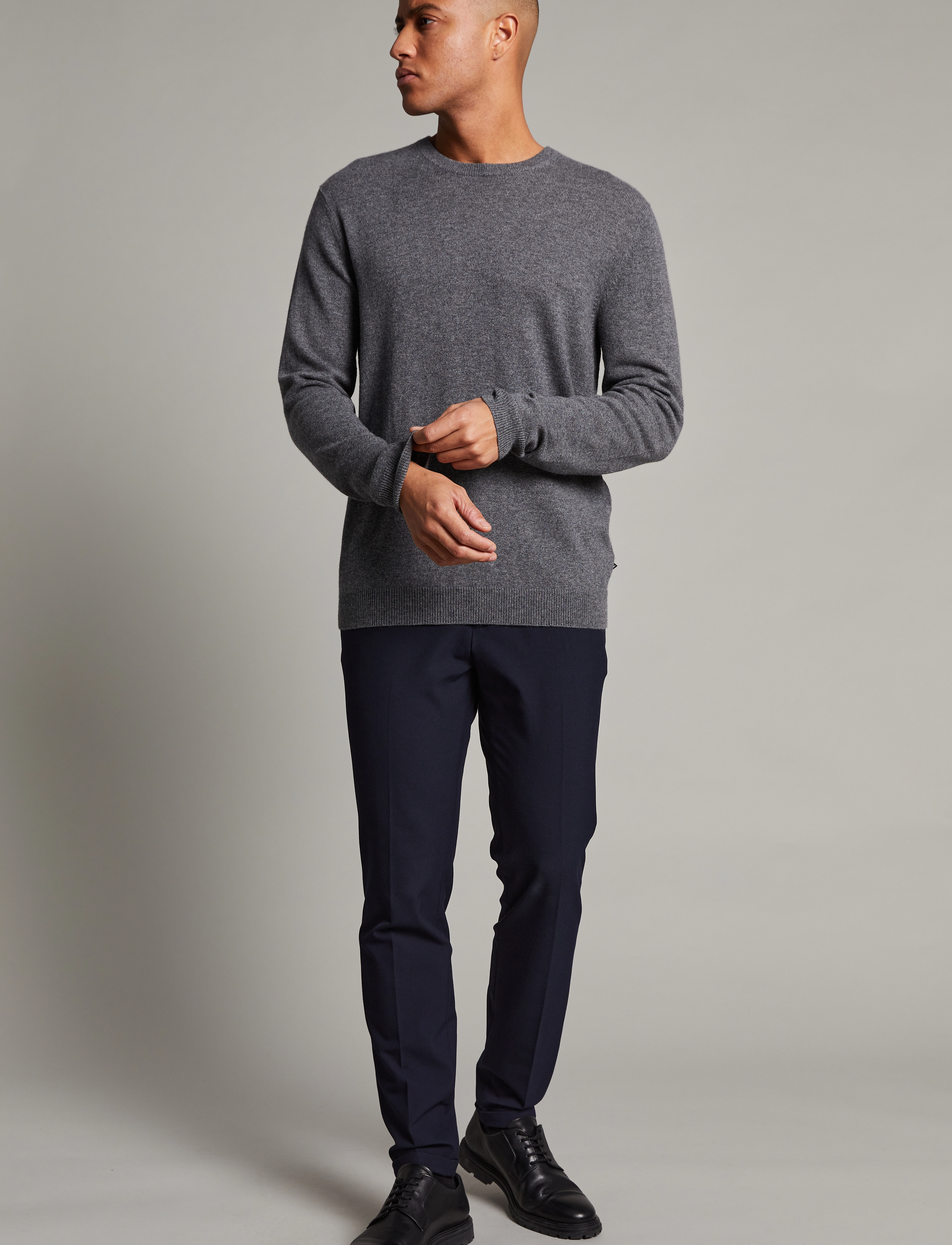 Matinique - MAmordy - Ümmarguse kaelusega kudumid - medium grey melange - 3
