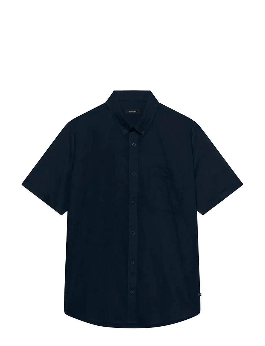 Matinique - MAtrostol BD SS - hørskjorter - dark navy - 1