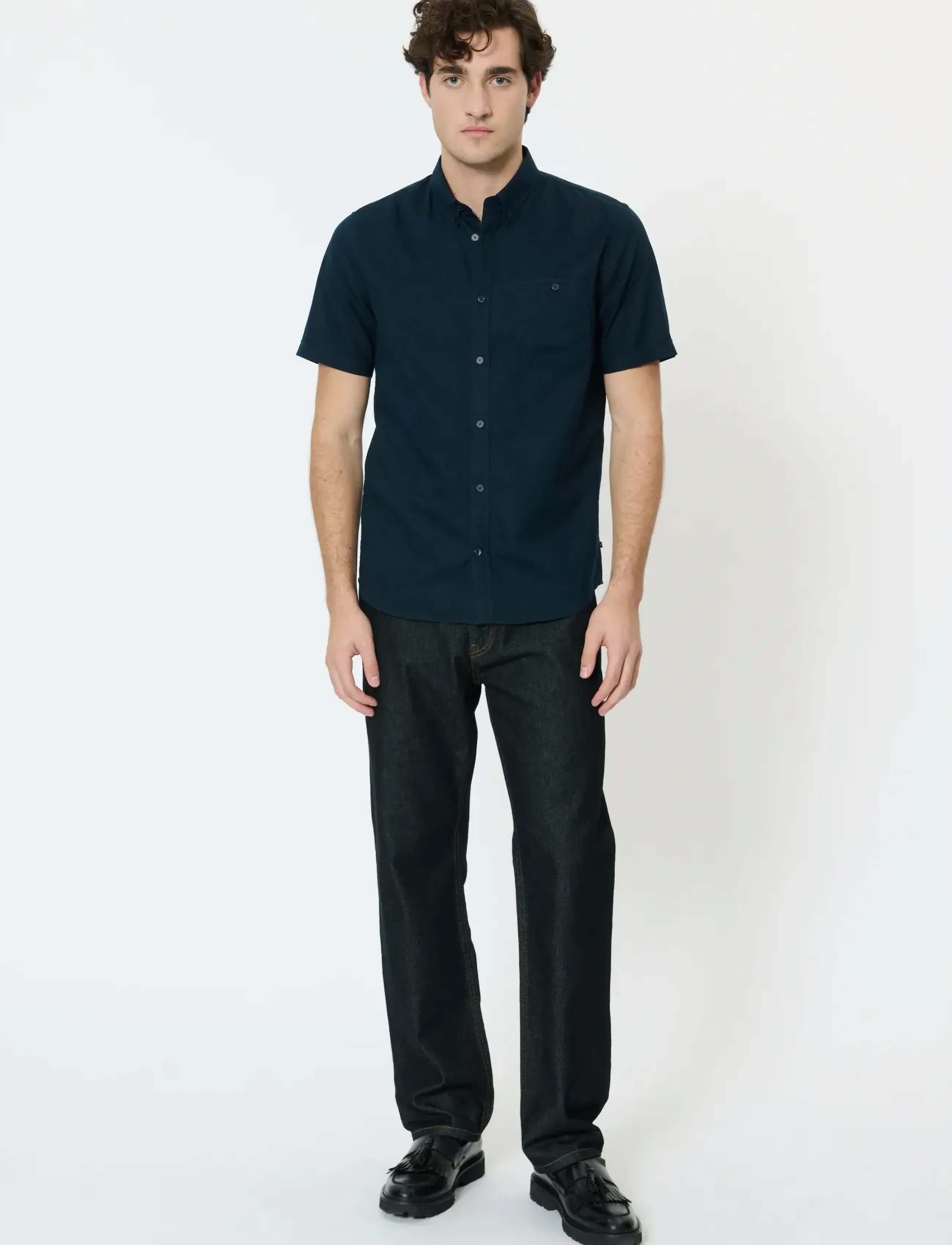 Matinique - MAtrostol BD SS - koszule lniane - dark navy - 2