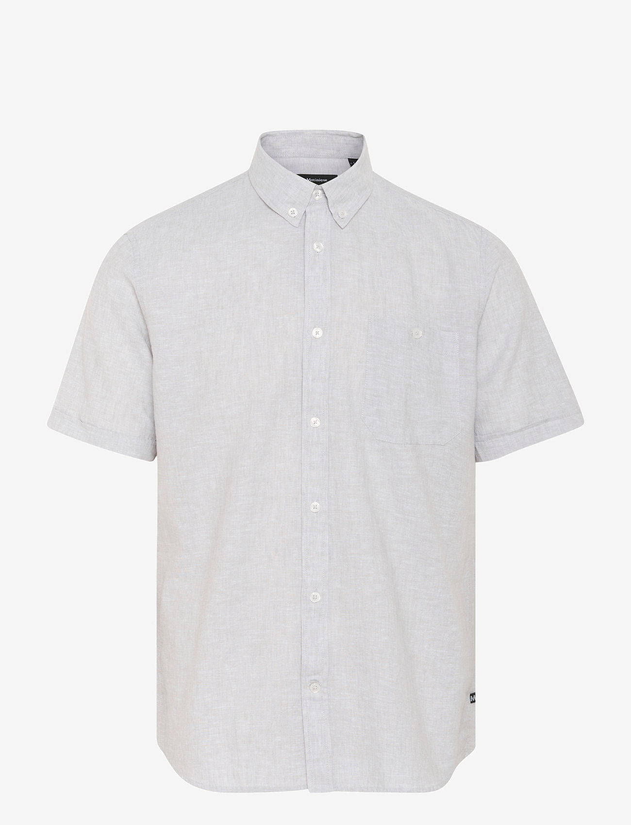 Matinique - MAtrostol BD SS - leinenhemden - ghost gray - 1