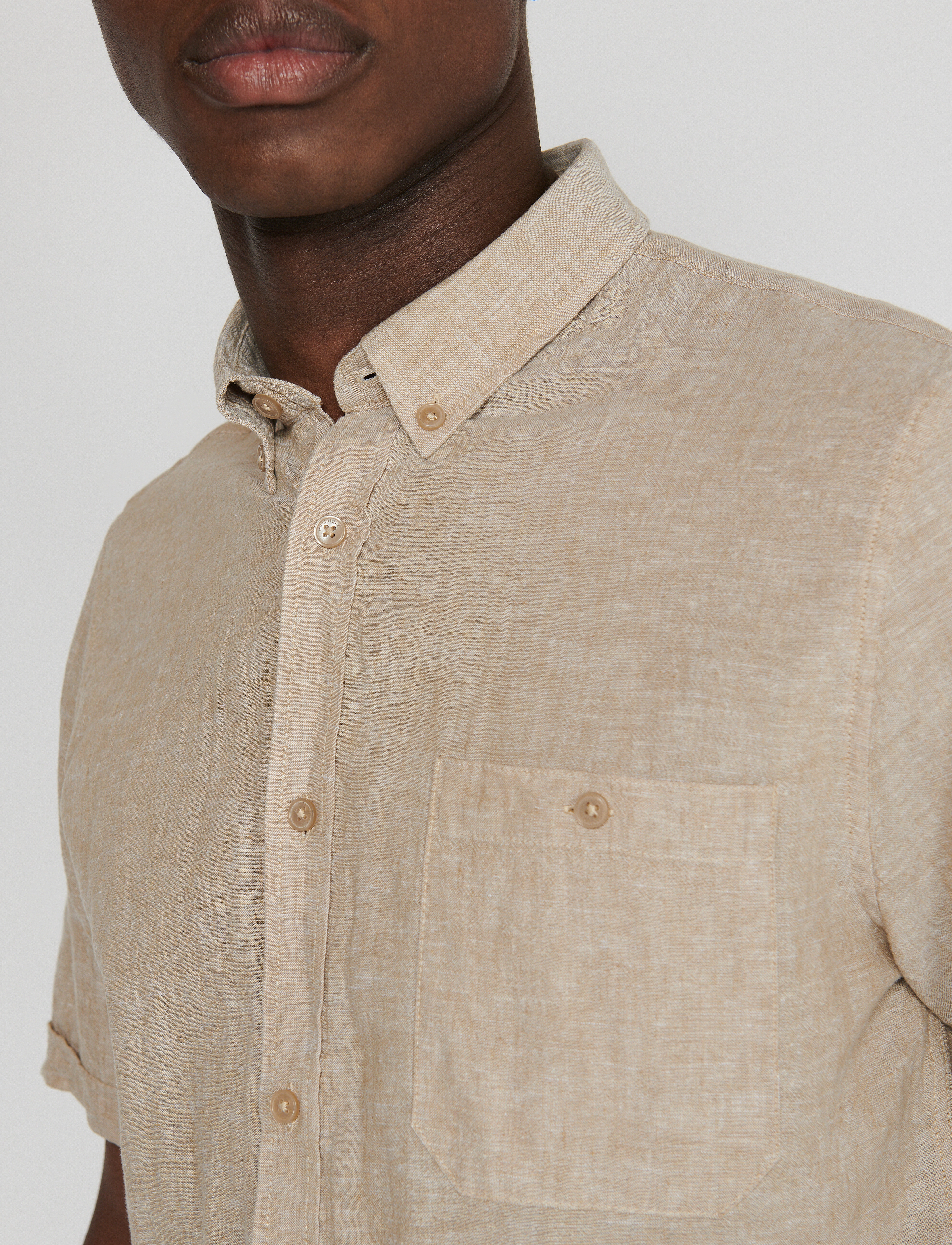 Matinique - MAtrostol BD SS - linen shirts - khaki - 5