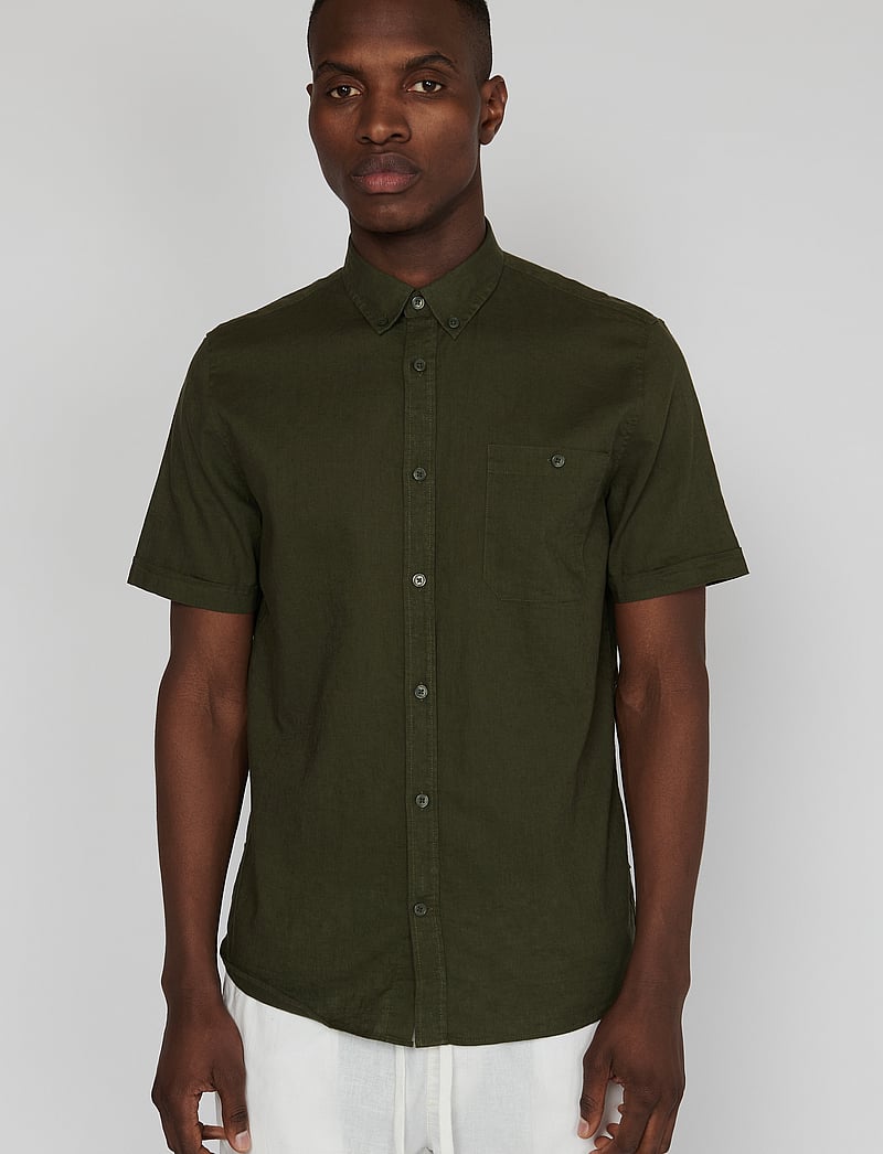 Matinique - MAtrostol BD SS - hørskjorter - olive night - 0
