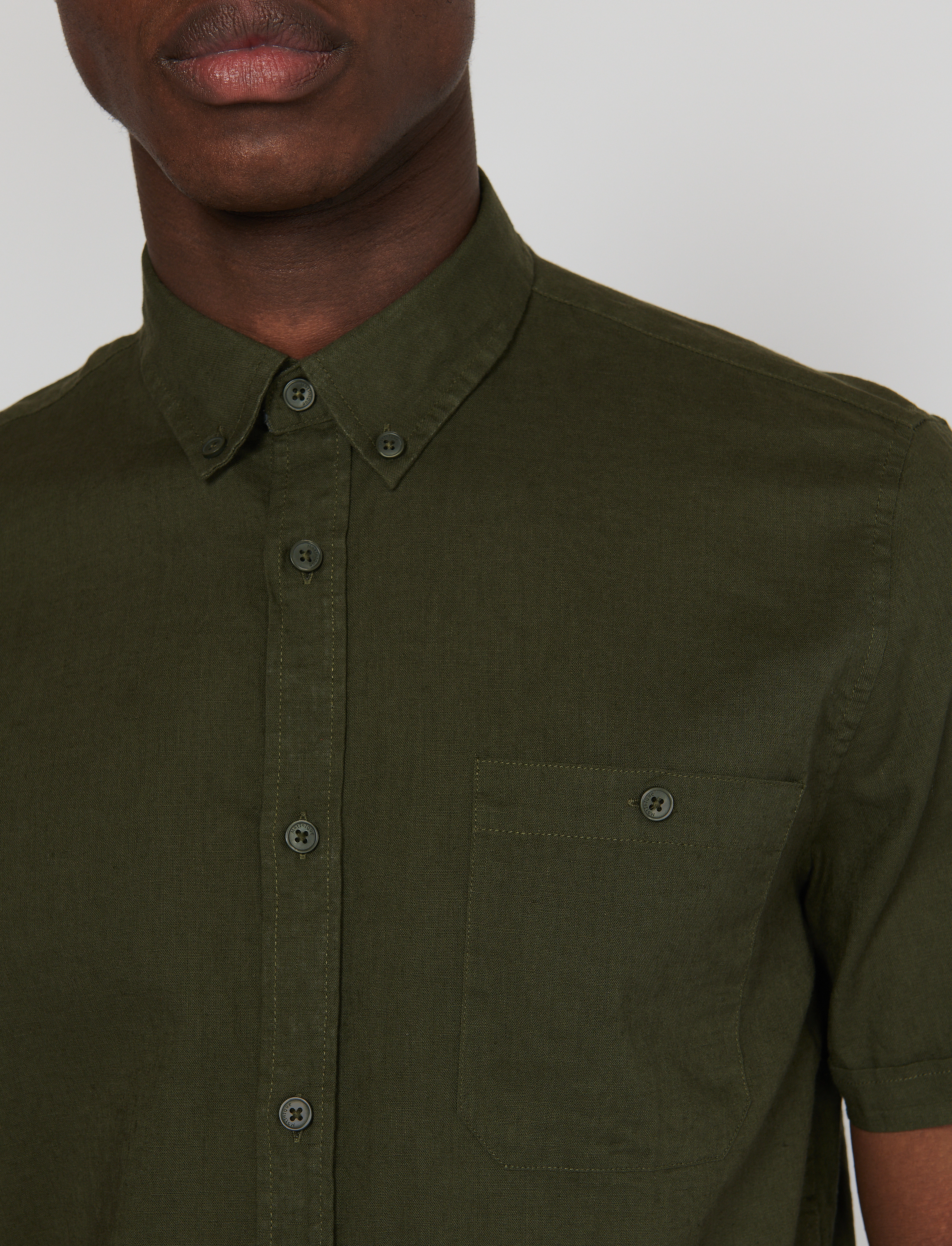 Matinique - MAtrostol BD SS - linen shirts - olive night - 5