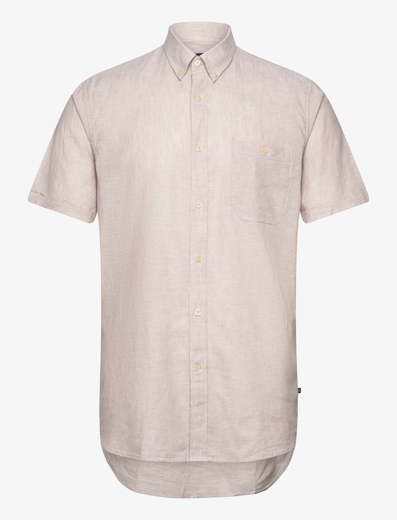 Matinique - MAtrostol BD SS - linen shirts - plaza taupe - 0
